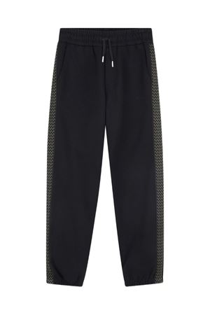 black cotton trousers LANVIN KIDS | N3030109B